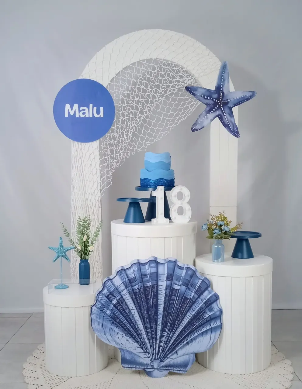 Kit Luxo Fundo Do Mar Adulto